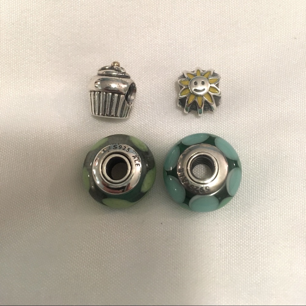 Pandora charms. Glass charms and summer charms